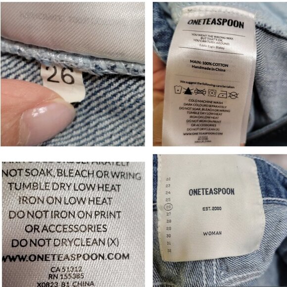 ❤️ 3 for $35 ONE teaspoon stevies bermuda boyfriend jean shorts distressed26 - Picture 9 of 9